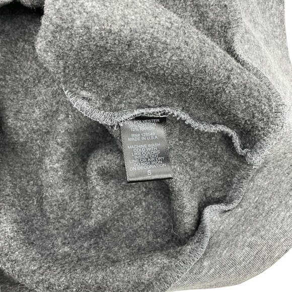 Aviator Nation Rugby Stitch Crew Sweatshirt Heather Gray Unisex Small Crew Neck - Picture 8 of 12